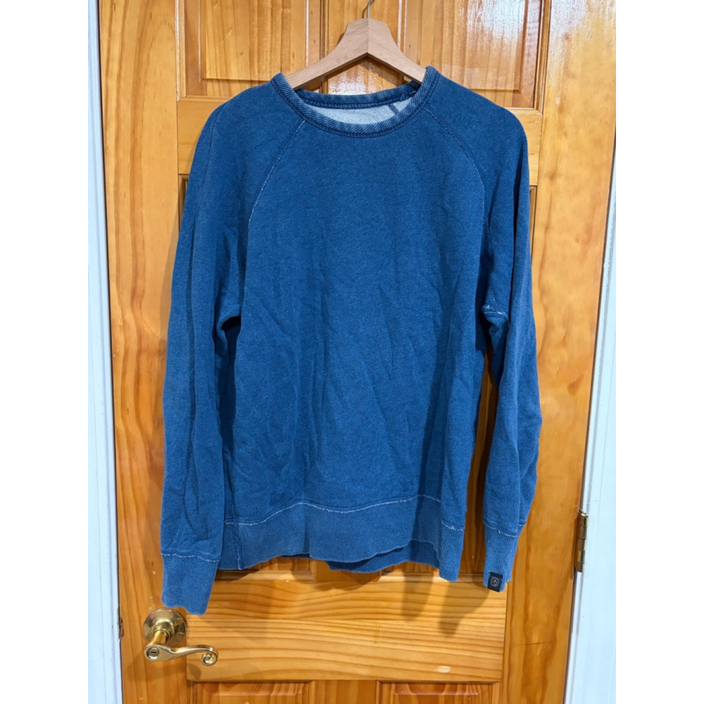 rag & bone New York Garment Dyed French Terry Crewneck Sweatshirt Blue Men’s M